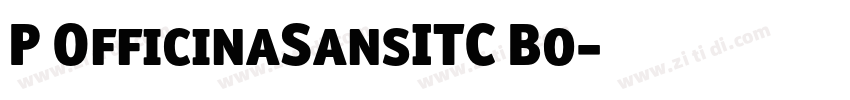 P OfficinaSansITC Bo字体转换